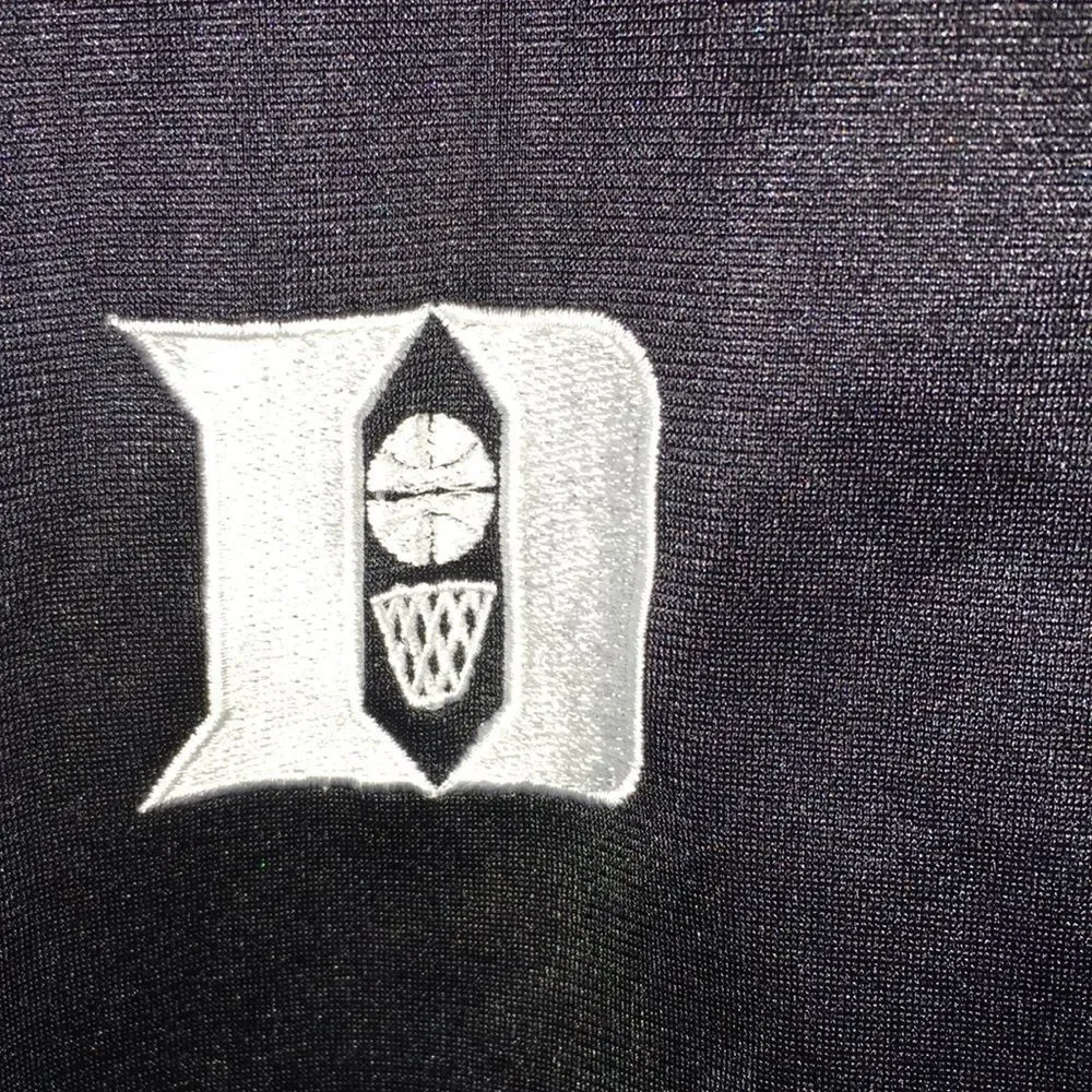 Black Long Nike Duke Blue Devils Team Issue Sewn Full zipper team warmup Jacket